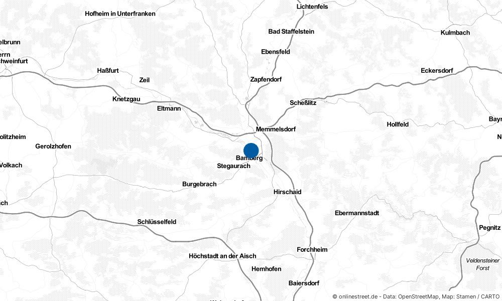 Karte: Wo liegt Breitengüßbach?