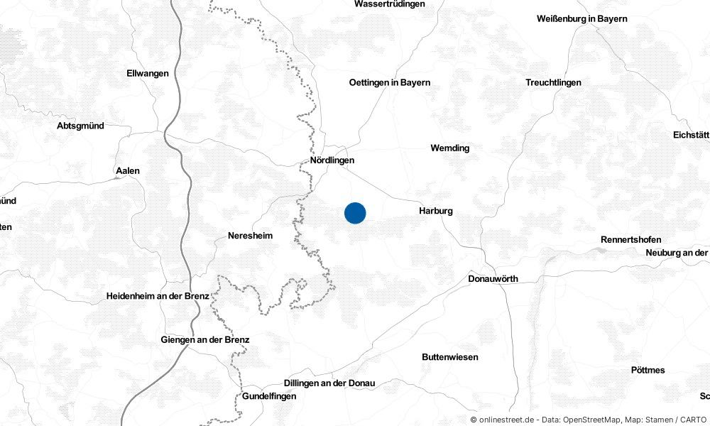 Karte: Wo liegt Hohenaltheim?