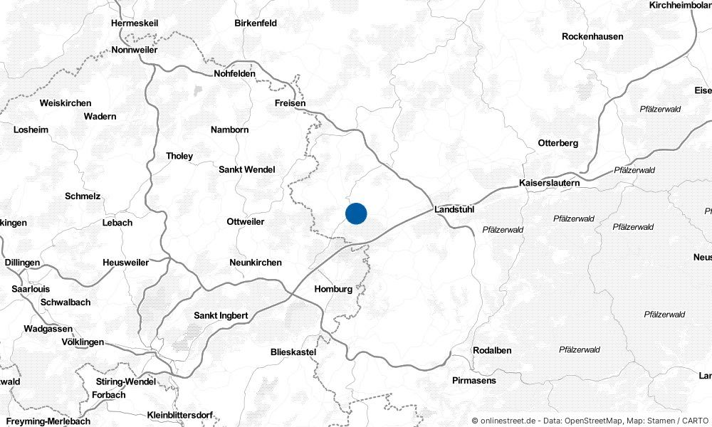 Karte: Wo liegt Schönenberg-Kübelberg?
