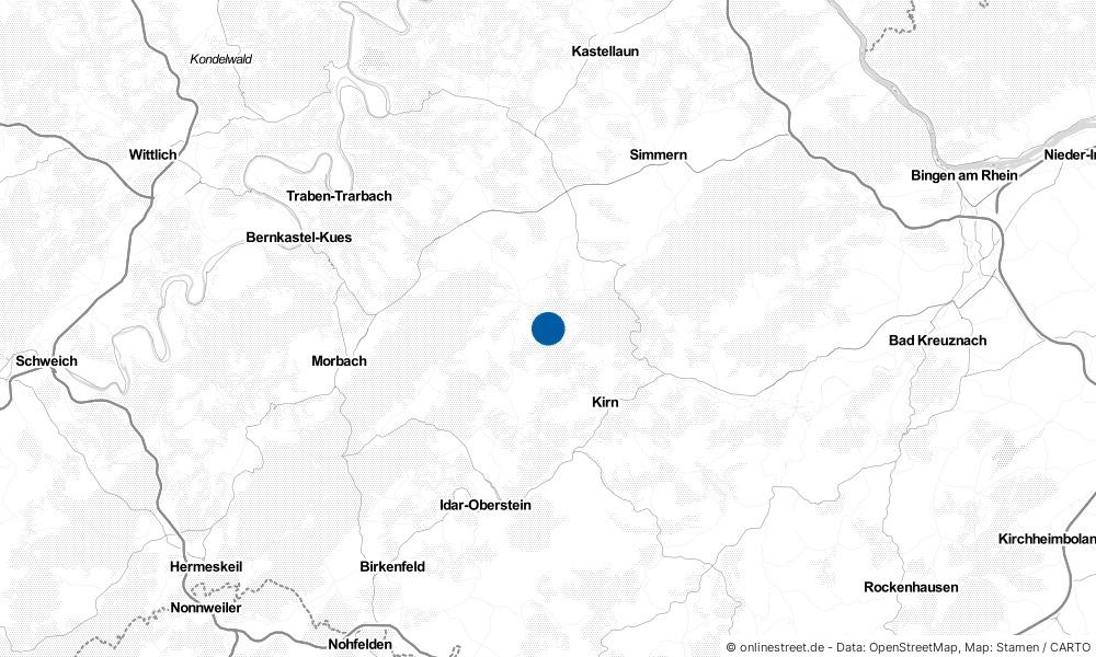 Karte: Wo liegt Bundenbach?