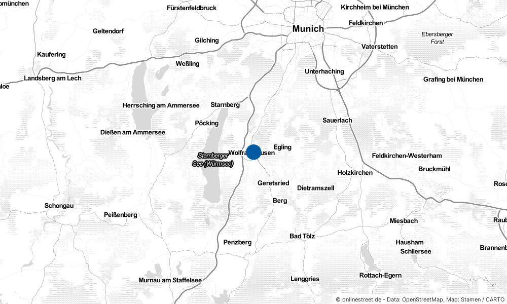 Karte: Wo liegt Wolfratshausen?