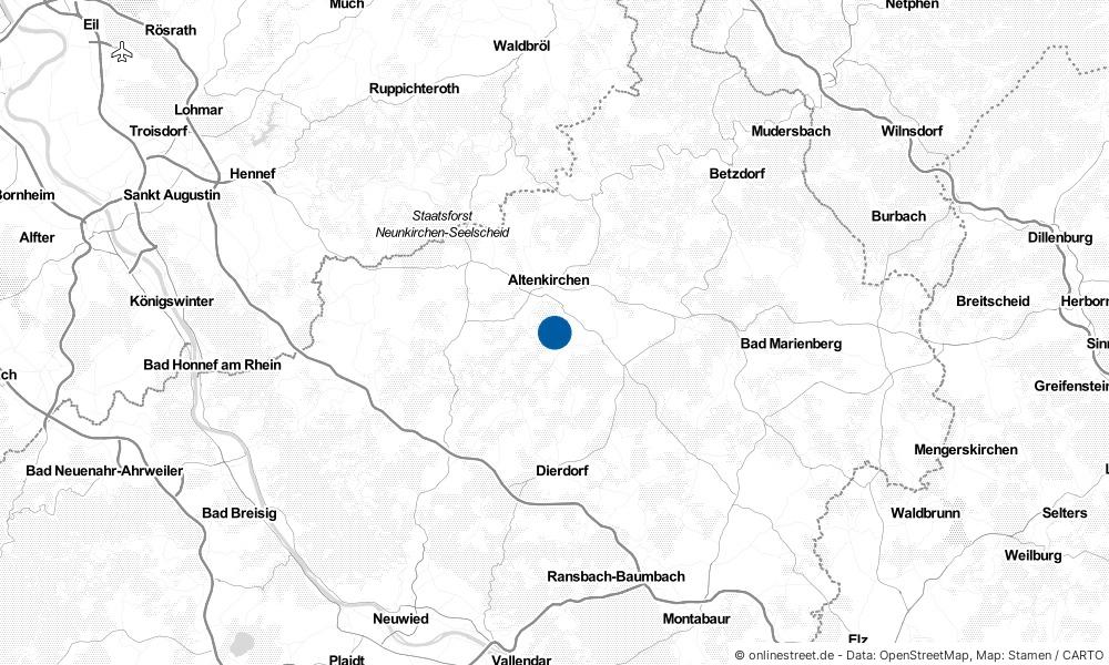 Karte: Wo liegt Oberwambach?