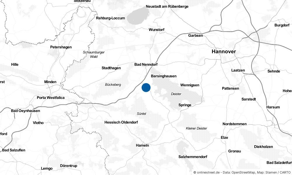 Karte: Wo liegt Lauenau?