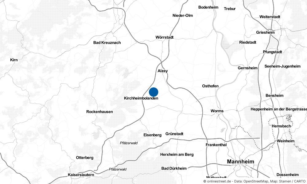 Karte: Wo liegt Ilbesheim?