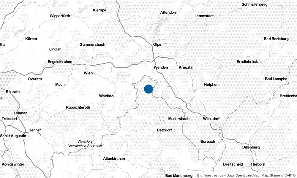 Karte: Wo liegt Friesenhagen?