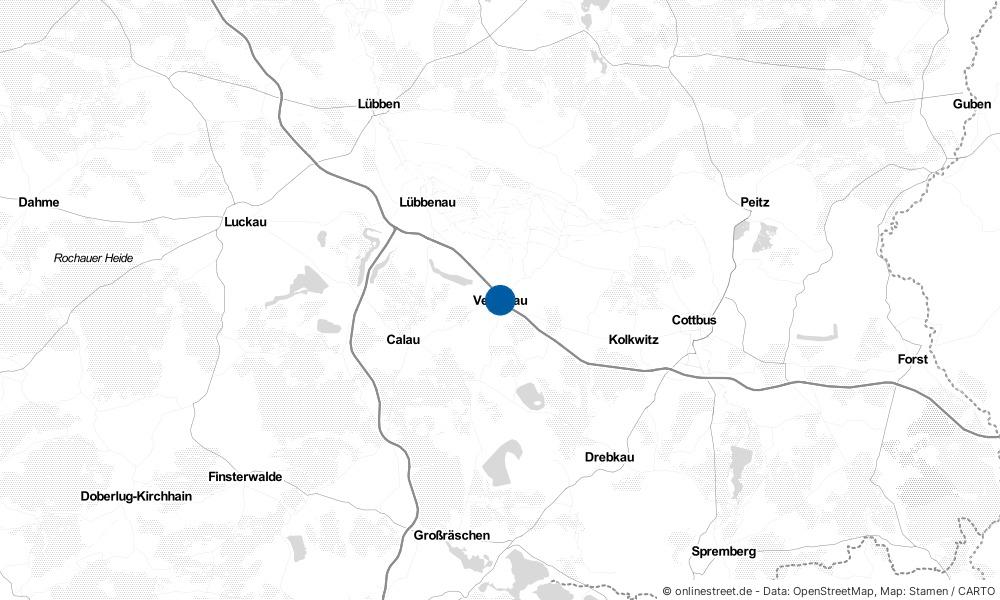 Karte: Wo liegt Vetschau?