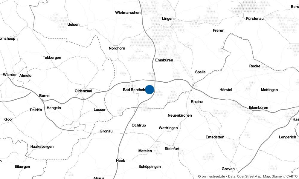 Karte: Wo liegt Schüttorf?