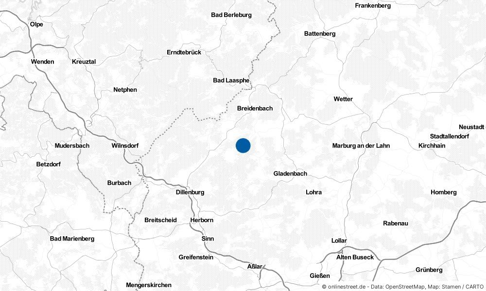 Karte: Wo liegt Angelburg?