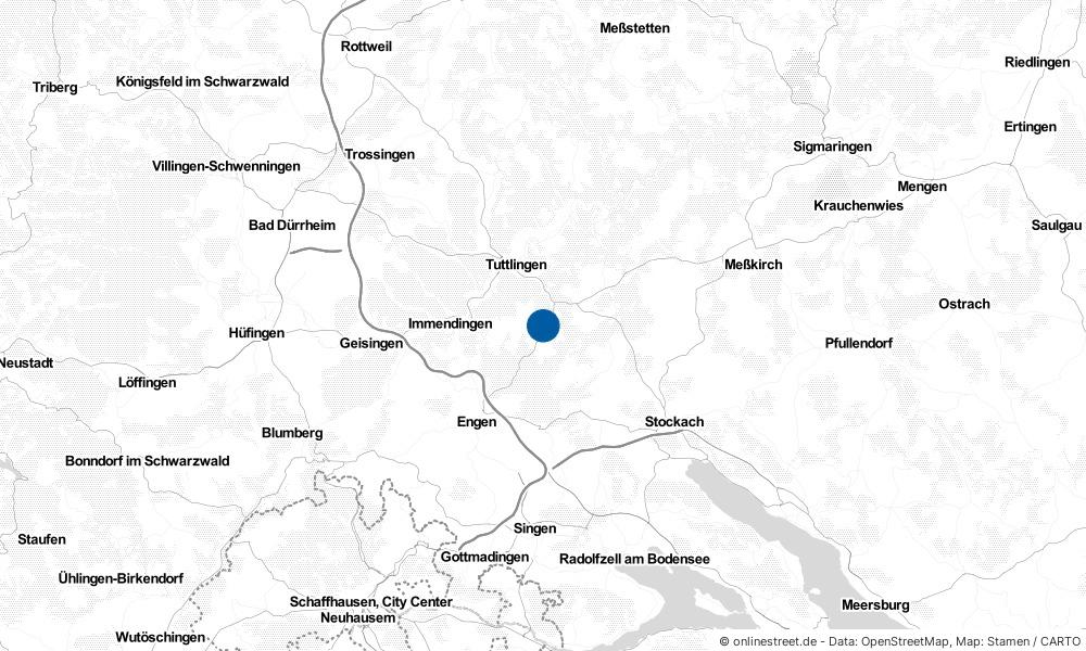 Karte: Wo liegt Emmingen-Liptingen?
