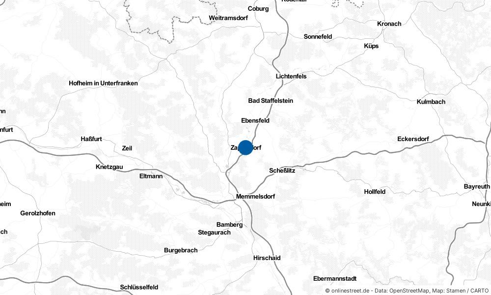 Karte: Wo liegt Zapfendorf?