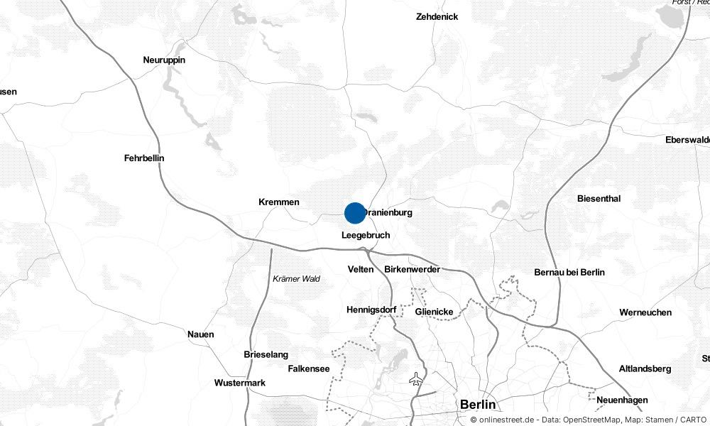 Karte: Wo liegt Germendorf?
