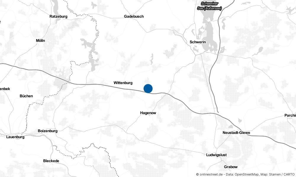 Karte: Wo liegt Hülseburg?