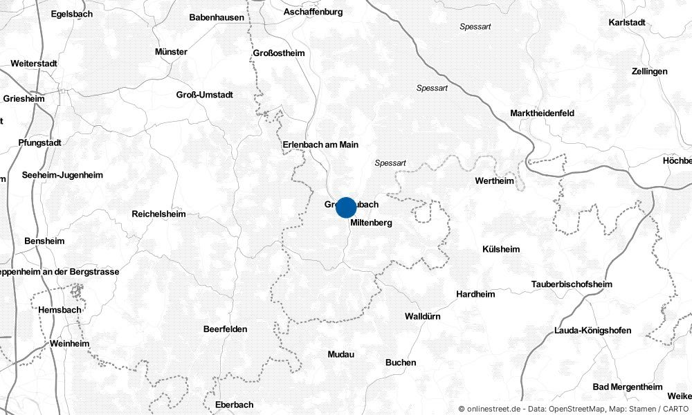 Karte: Wo liegt Kleinheubach?