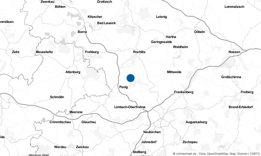 Karte: Wo liegt Lunzenau?