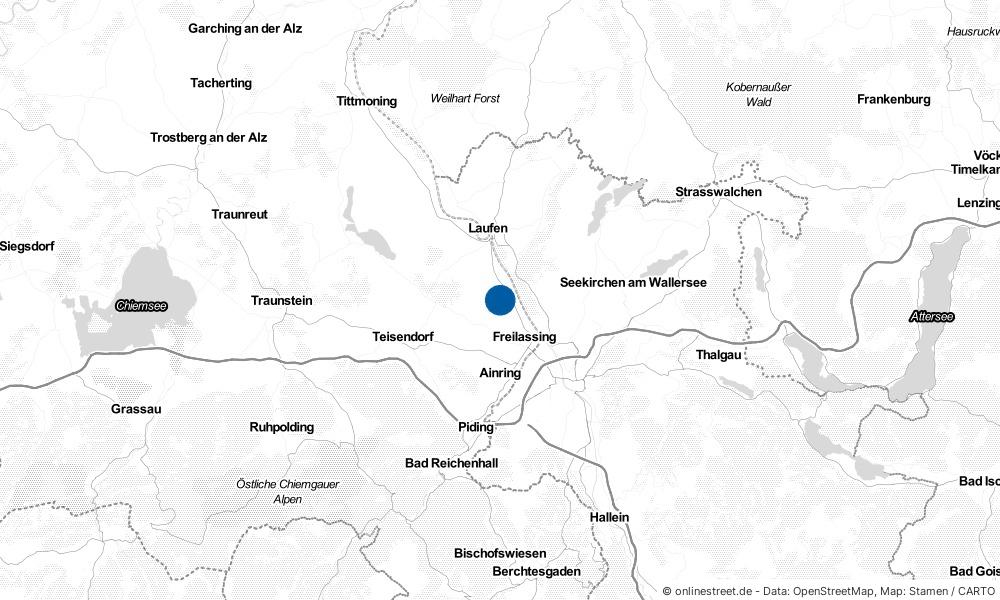 Karte: Wo liegt Saaldorf-Surheim?