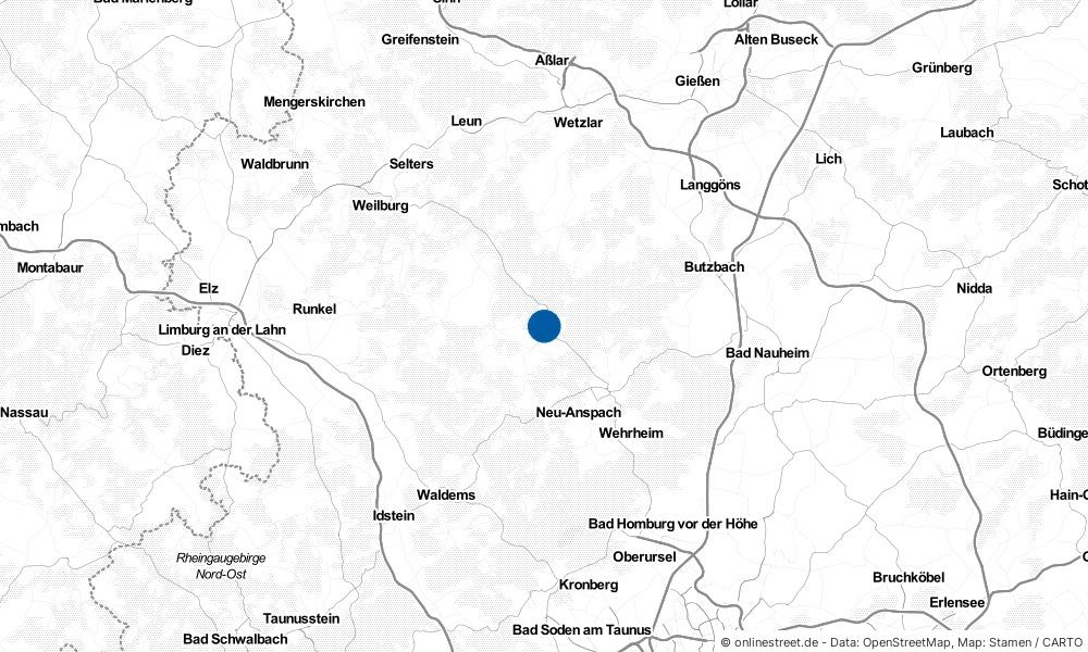 Karte: Wo liegt Grävenwiesbach?