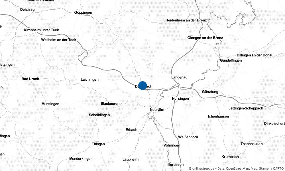 Karte: Wo liegt Dornstadt?
