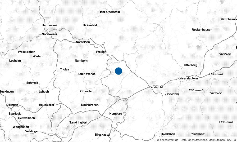Karte: Wo liegt Herschweiler-Pettersheim?