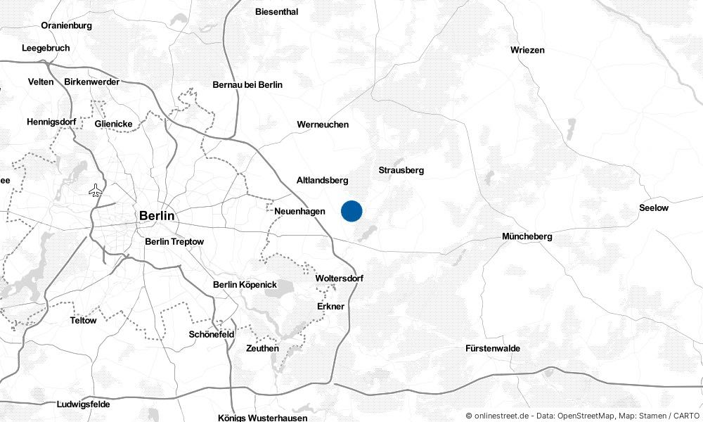Karte: Wo liegt Petershagen-Eggersdorf?