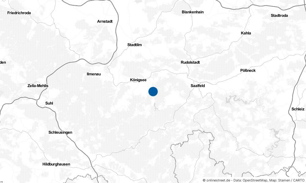 Karte: Wo liegt Sitzendorf?