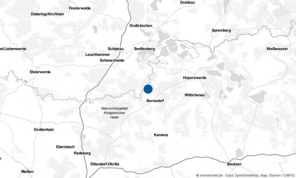 Karte: Wo liegt Wiednitz?