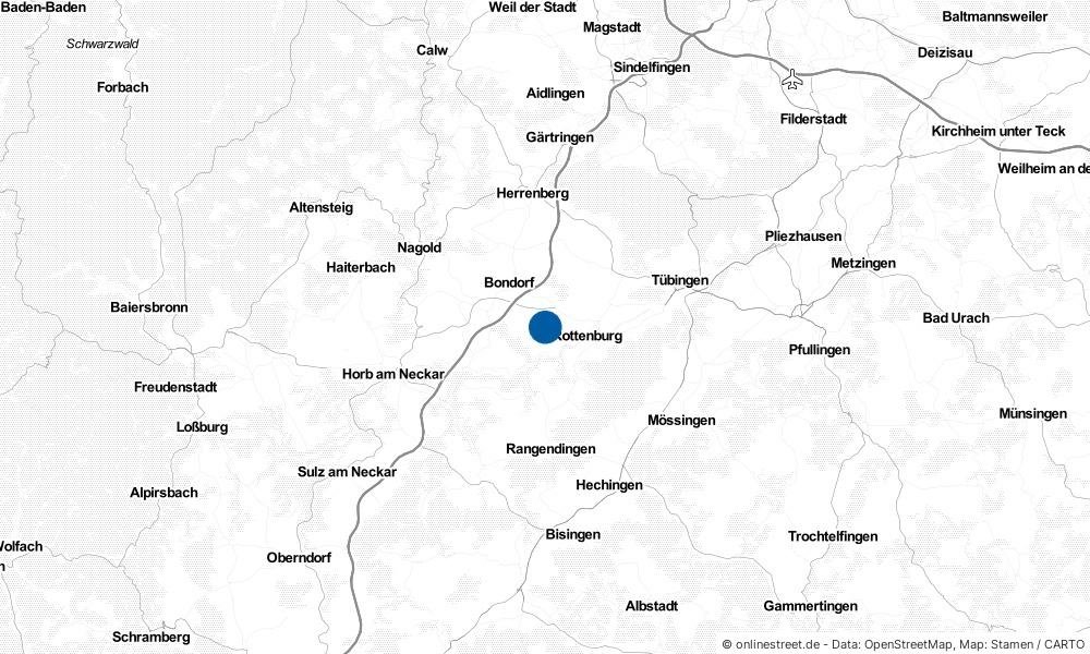 Karte: Wo liegt Neustetten?