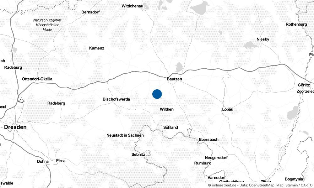 Karte: Wo liegt Doberschau-Gaußig?