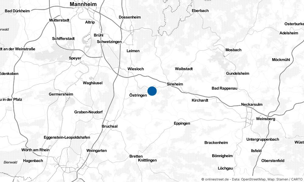 Karte: Wo liegt Angelbachtal?