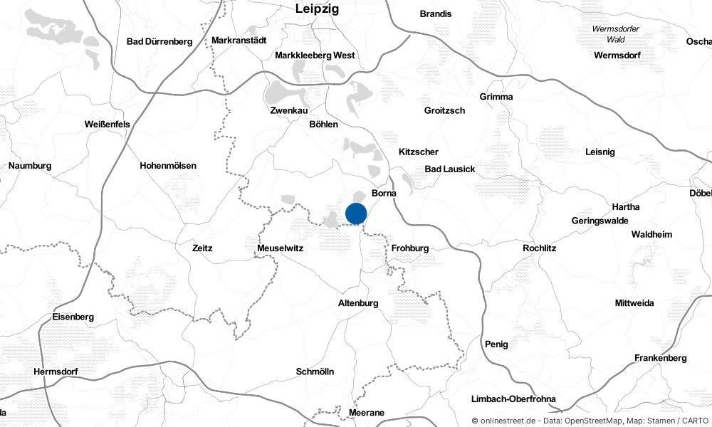 Karte: Wo liegt Regis-Breitingen?