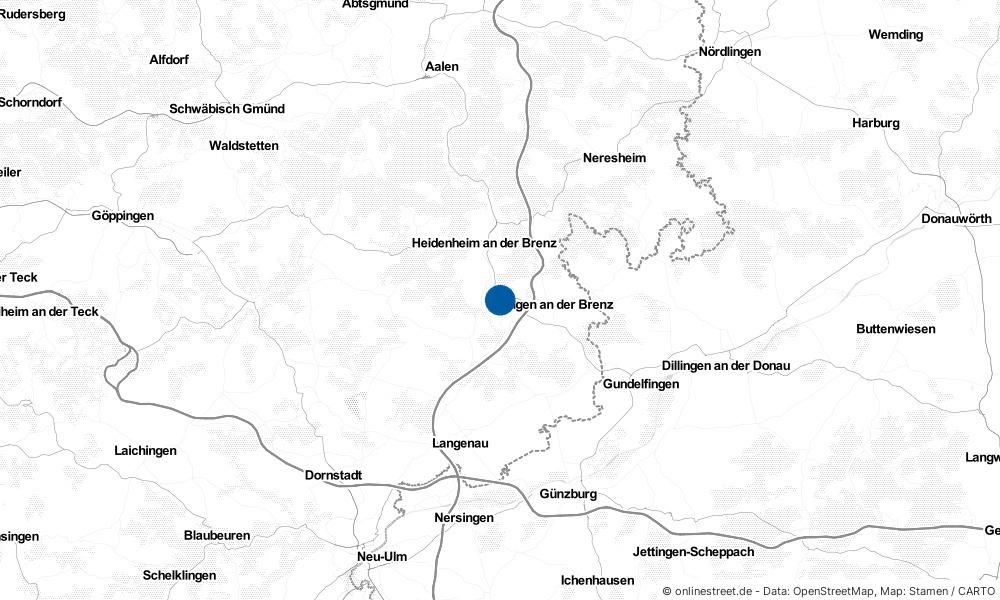 Karte: Wo liegt Herbrechtingen?