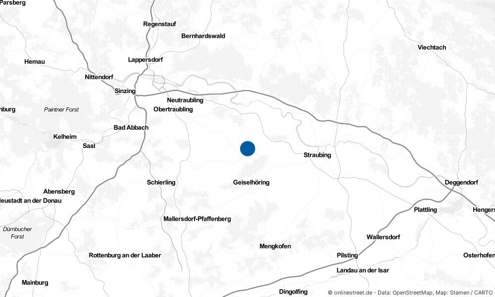 Karte: Wo liegt Mötzing?