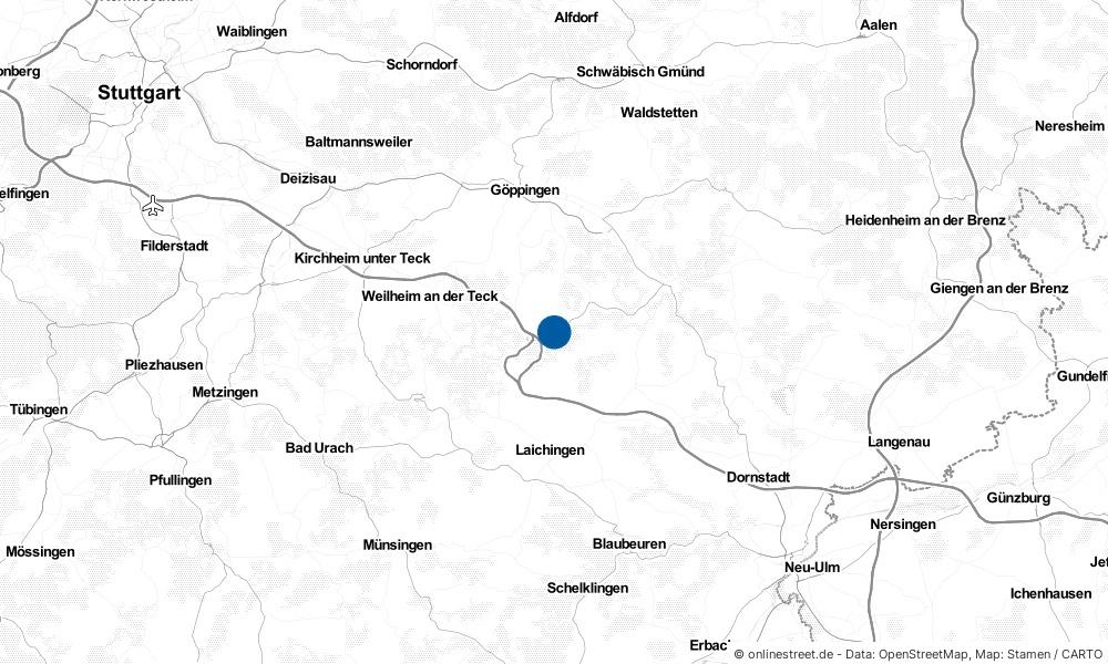 Karte: Wo liegt Bad Ditzenbach?