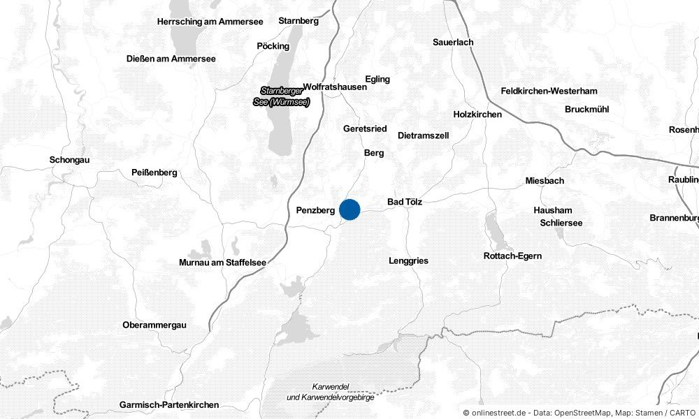 Karte: Wo liegt Bad Heilbrunn?
