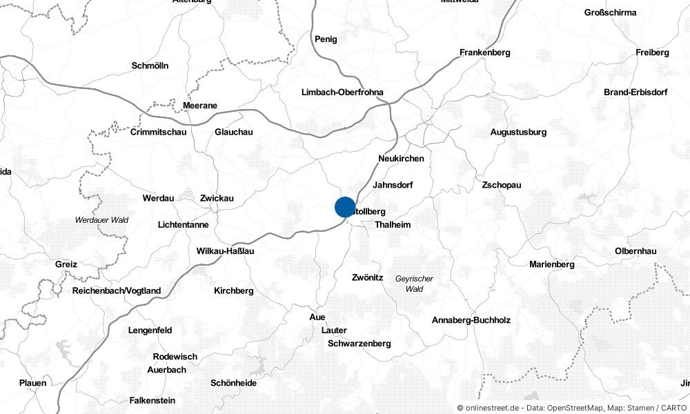 Karte: Wo liegt Niederwürschnitz?