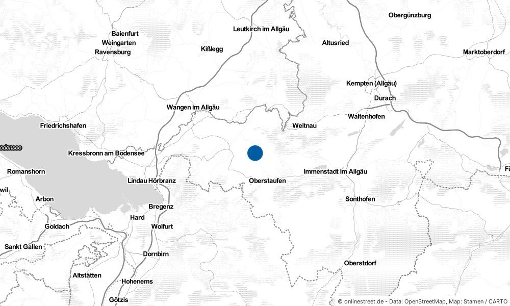 Karte: Wo liegt Stiefenhofen?