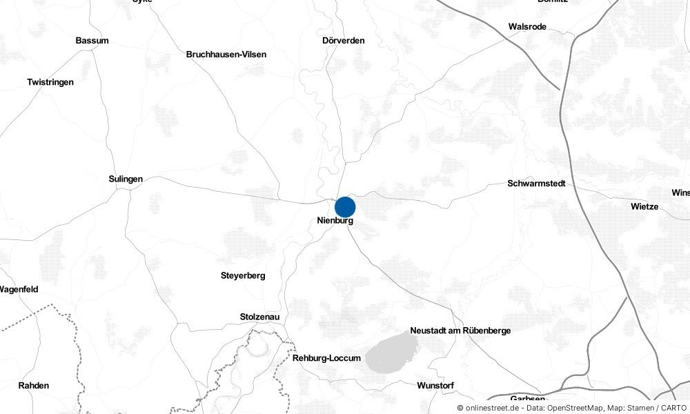 Karte: Wo liegt Nienburg (Weser)?