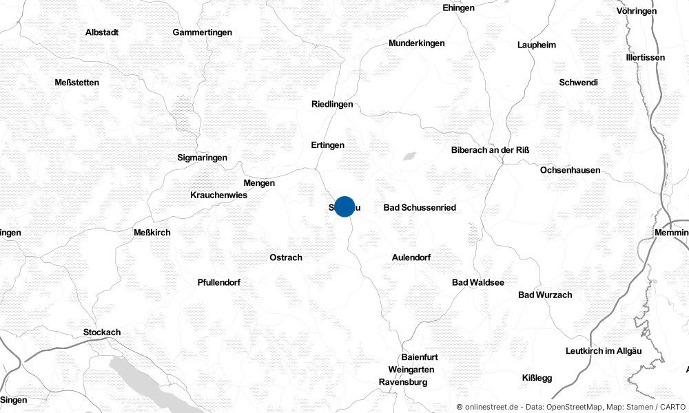 Karte: Wo liegt Bad Saulgau?