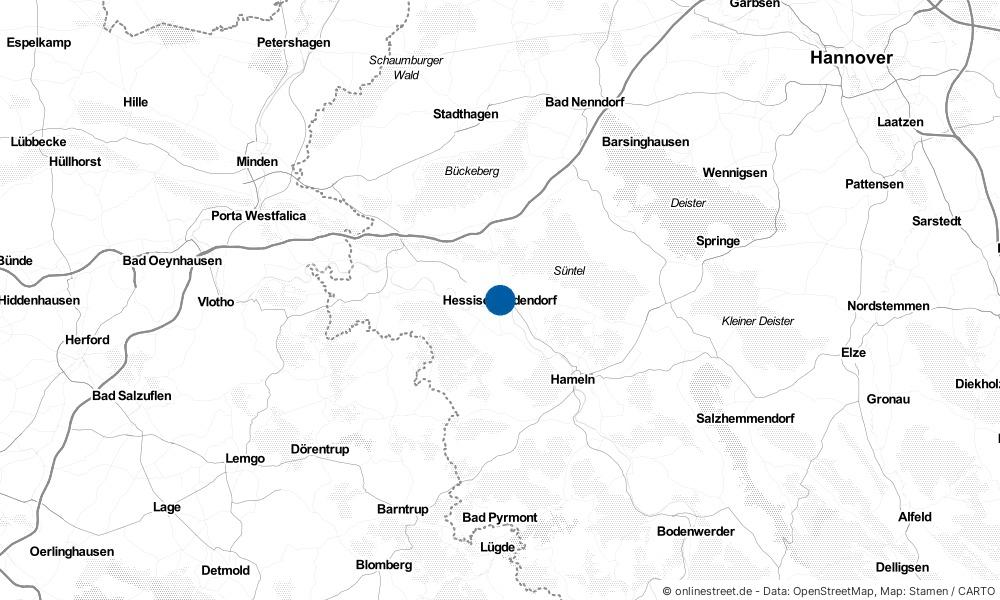 Karte: Wo liegt Hessisch Oldendorf?