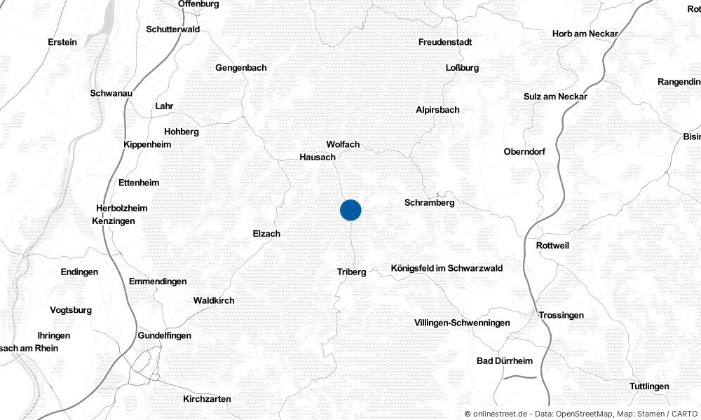 Karte: Wo liegt Hornberg?