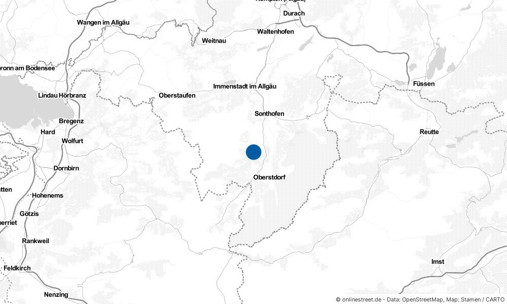 Karte: Wo liegt Obermaiselstein?