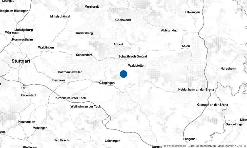 Karte: Wo liegt Ottenbach?
