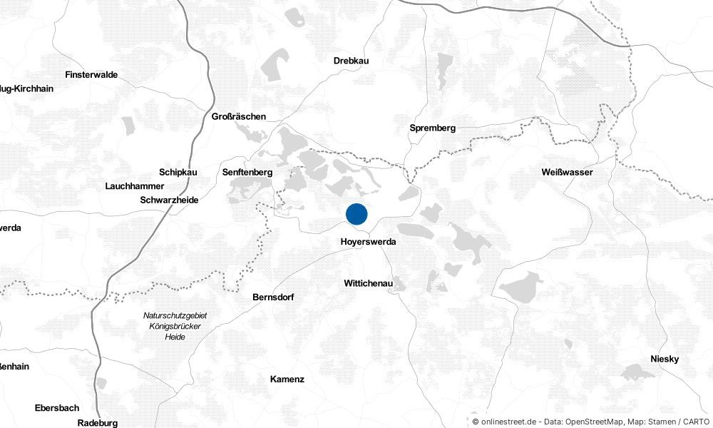 Karte: Wo liegt Elsterheide?