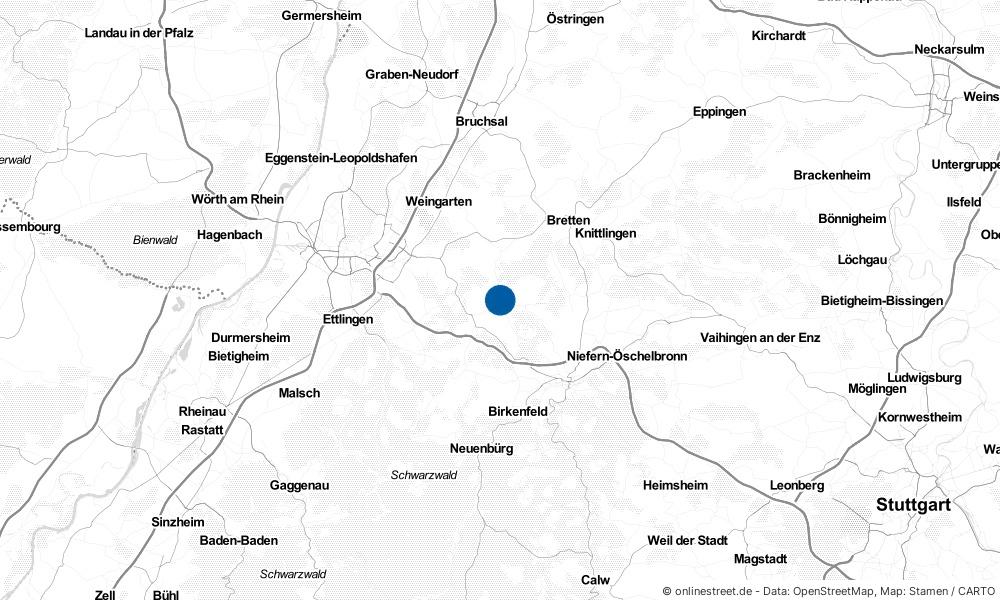 Karte: Wo liegt Königsbach-Stein?