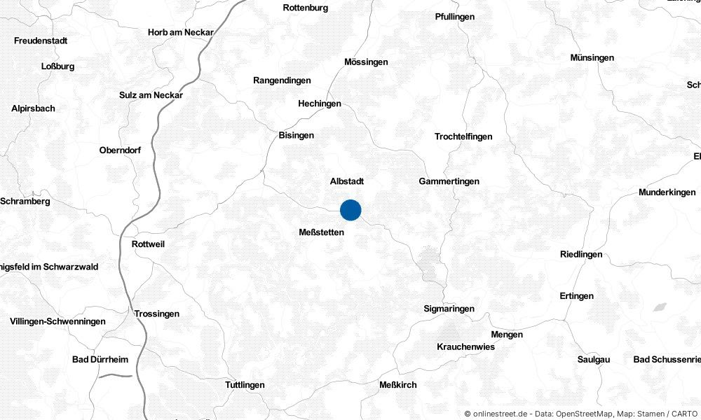 Karte: Wo liegt Albstadt?