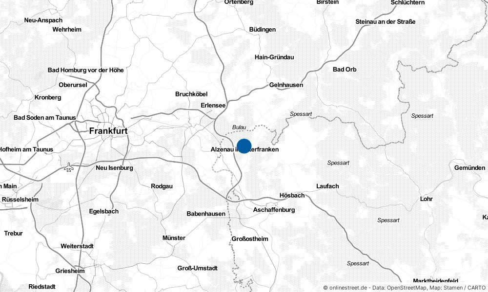 Alzenau in Unterfranken in Bayern