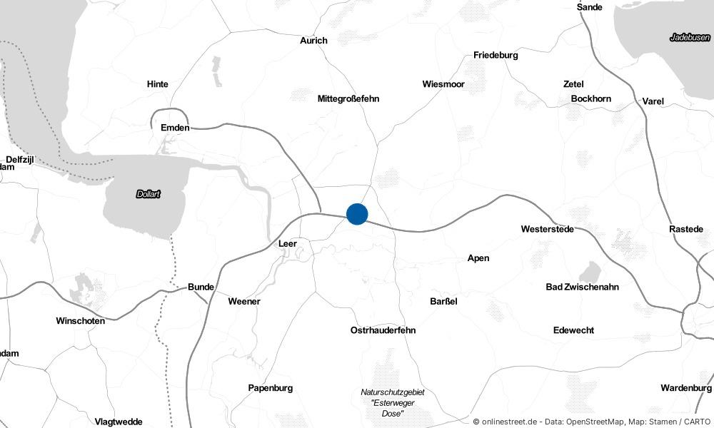 Karte: Wo liegt Brinkum?