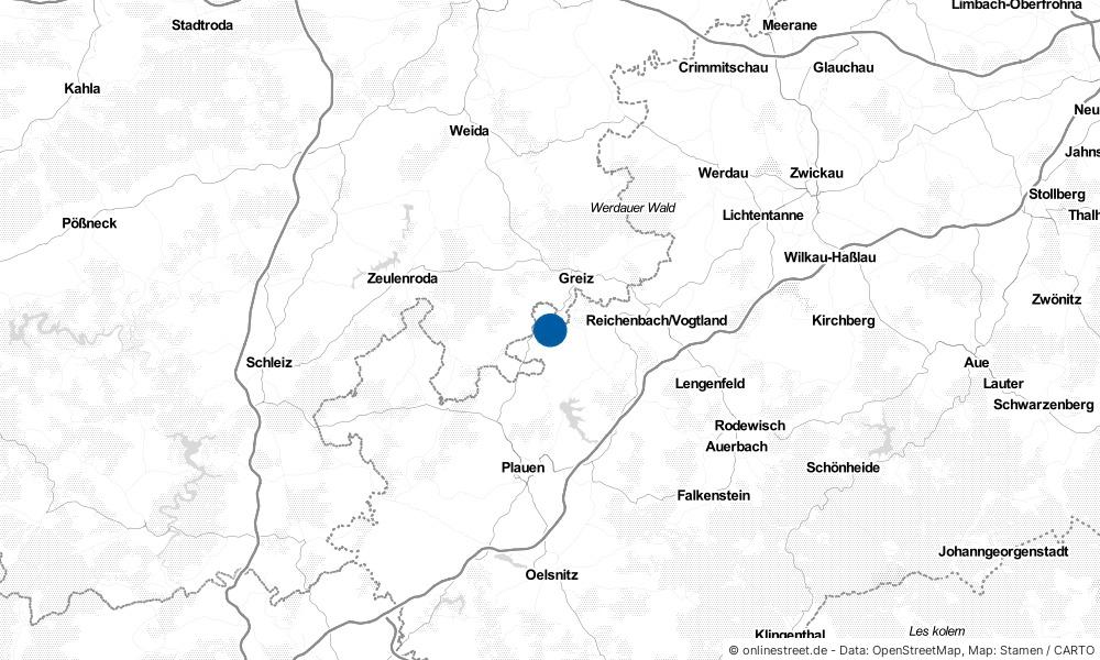 Karte: Wo liegt Elsterberg?