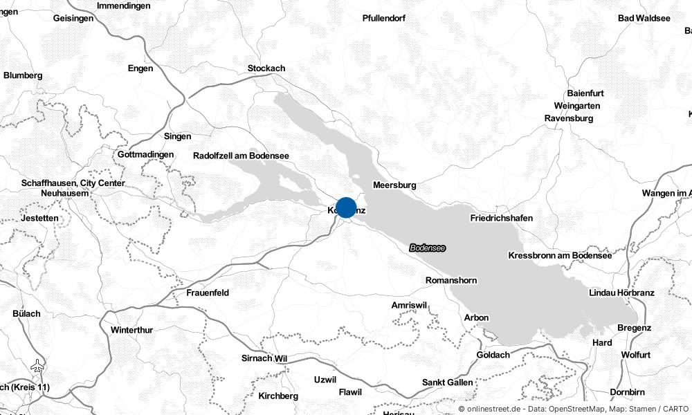 Karte: Wo liegt Konstanz?