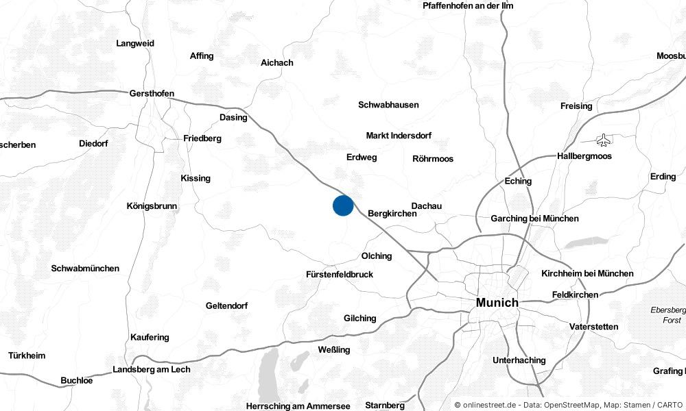 Karte: Wo liegt Sulzemoos?