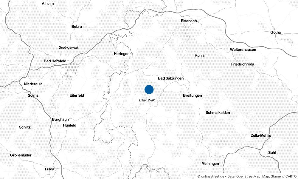 Karte: Wo liegt Stadtlengsfeld?
